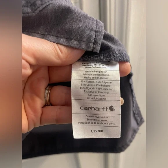 Carhartt C15208 - Men's Classic Fit Ripstop 4-Pocket V-Neck Scrub Top Size 2X - Picture 4 of 5